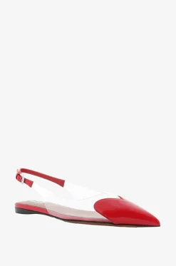 Halb-transparente Slingback-Ballerinas Le Coeur