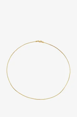 Halskette aus Gelbgold und Diamant Pear Drop Snake
