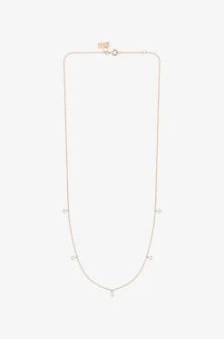 Halskette aus Roségold und Diamanten Stardust 5
