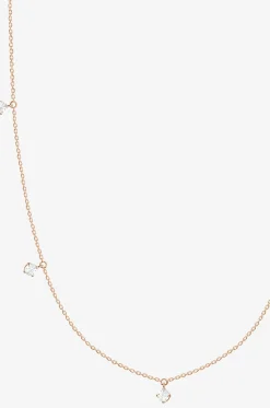 Halskette aus Roségold und Diamanten Stardust 5