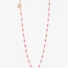 Halskette aus Roségold und Diamant Étoile Rose Fluo