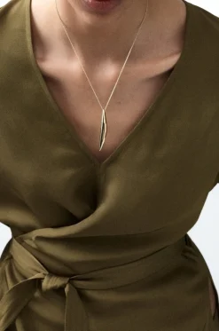Halskette aus vergoldetem Silber Cinder Drop