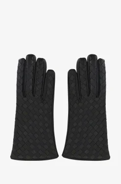 Handschuhe aus gewebtem Wildleder
