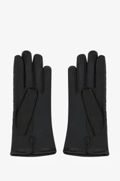 Handschuhe aus gewebtem Wildleder