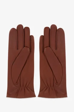 Handschuhe aus Leder mit Steppnähten