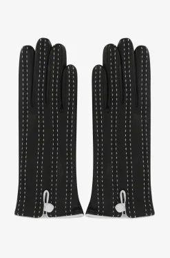Handschuhe aus Leder mit Steppnähten