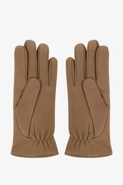 Handschuhe aus Leder mit Bienendetail