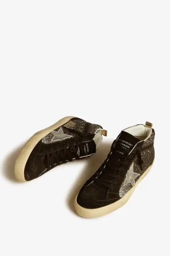 Hohe Glitter-Sneakers Mid Star