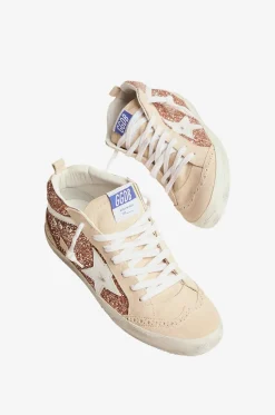 Hohe Glitter-Sneakers Mid-Star