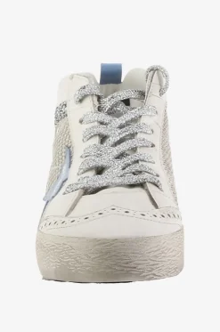 Hohe Materialmix-Sneakers mit Glitter Mid-Star