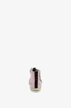 Hohe Sneakers aus Leder im Used-Look Slide