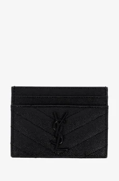 Kartenetui aus Grain-de-Poudre-Leder Monogram