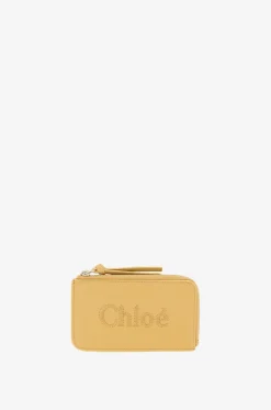 Kartenetui aus Kalbsleder mit Reissverschluss Chloé Sense