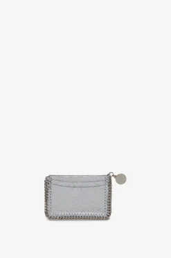 Kartenetui aus Metallic-Kunstwildleder Falabella