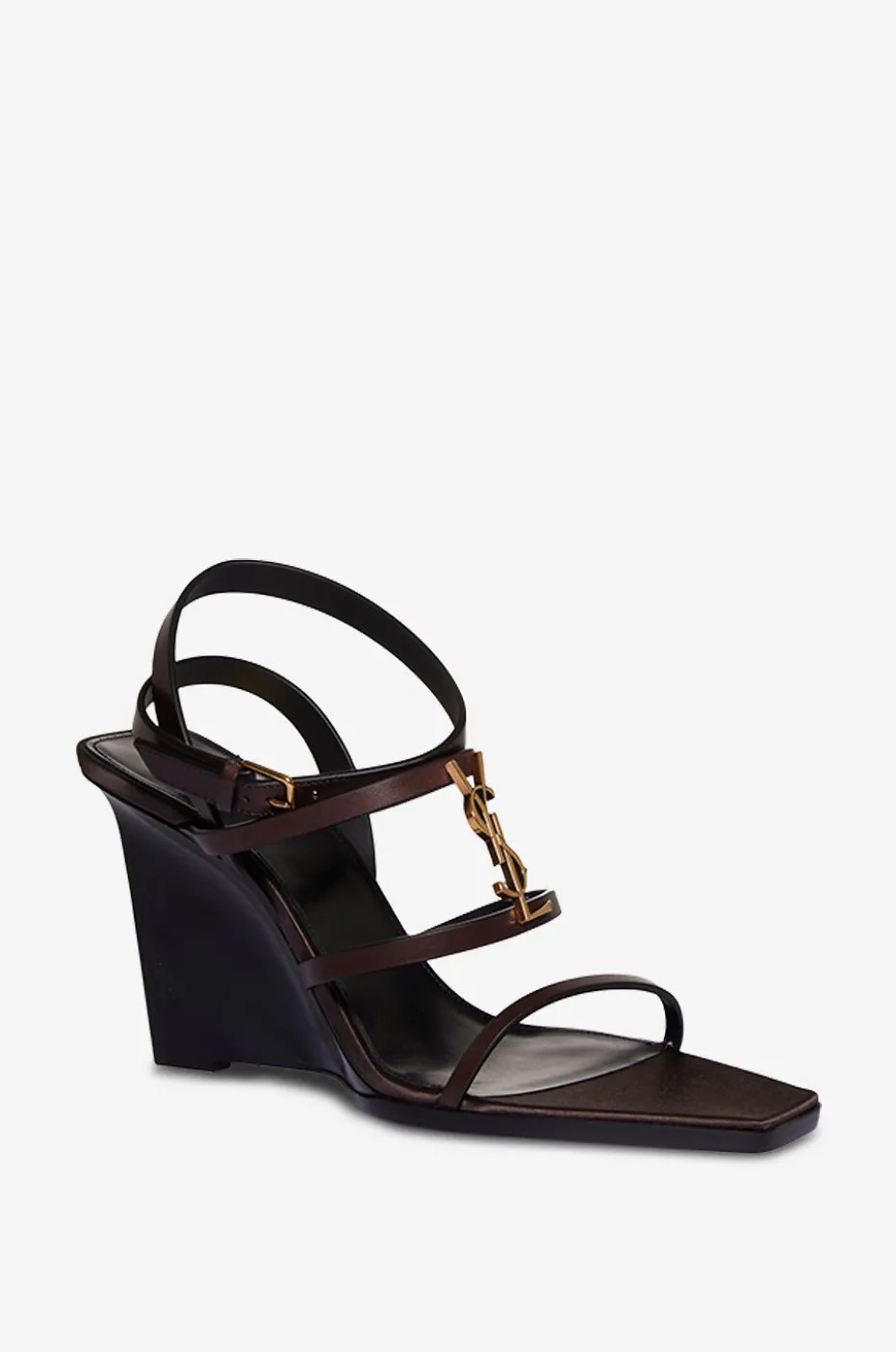 Keilsandalen aus Glattleder Cassandre 80
