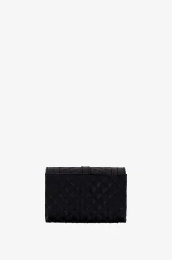 Kleine Brieftasche aus Grain de Poudre-Leder Monogram Mix Matelassé