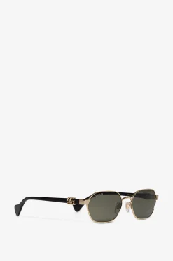 Kleine sechseckige Metallsonnenbrille GG Marmont