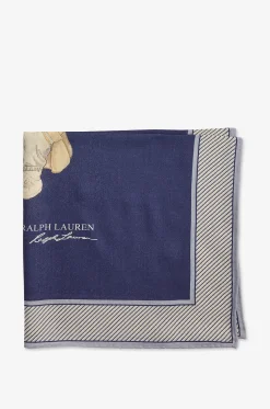 Kleines Halstuch aus Wolle und Seide Fall Polo Bear