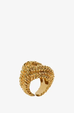 Knoten-Ring in Flecht-Textur Loop