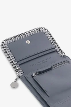 Kompakte Brieftasche aus Kunstwildleder Falabella Shaggy Deer