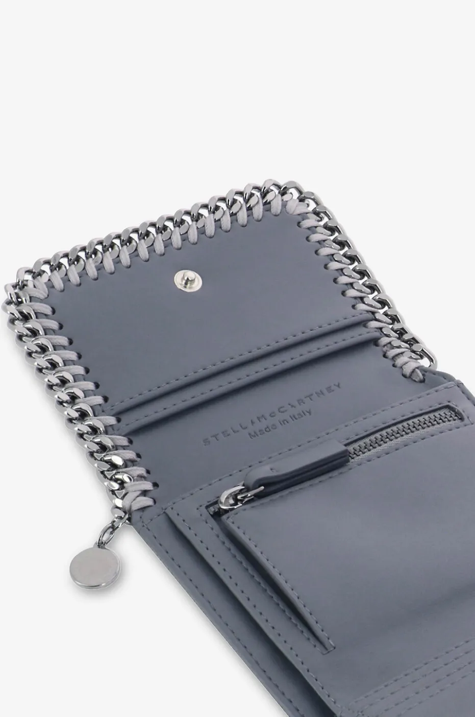 Kompakte Brieftasche aus Kunstwildleder Falabella Shaggy Deer