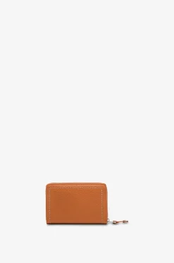 Kompakte Brieftasche aus Leder mit Reissverschluss Bubble