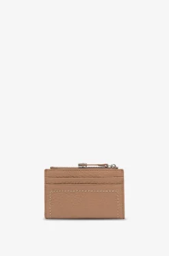 Kompakte Brieftasche aus genarbtem Leder mit Reissverschluss Bubble