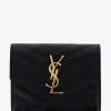 Kompakte Grain-de-Poudre-Leder-Brieftasche Monogram