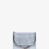 Kompakte Metallic-Brieftasche mit Kettengurt Falabella Shaggy Deer