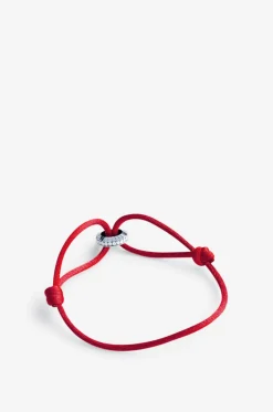 Kordelarmband mit Weissgold und Diamanten Eternity Summer SM