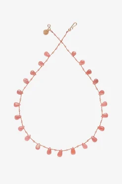 Kordelhalskette mit Rhodochrosit Cheremoya