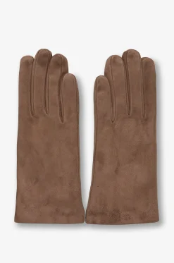 Kurze Wildlederhandschuhe mit Kaschmirfutter