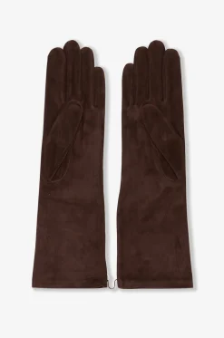 Lange Handschuhe aus Wildleder Celia
