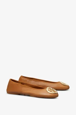 Leder-Ballerinas mit runder Spitze Reva