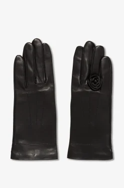 Lederhandschuhe mit Rosenring Cameabague