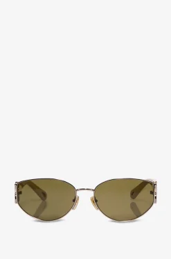 Materialmix-Katzenaugensonnenbrille Marcie