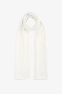 Maxi-Strickschal aus Platinum-Faden mit Pailletten