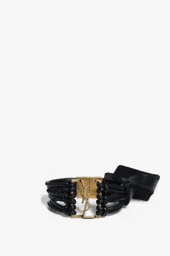 Mehrsträngiges Lederarmband Babylone
