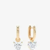 Minicreolen aus Gelbgold mit Diamant Allday Jumbo Heart Drop