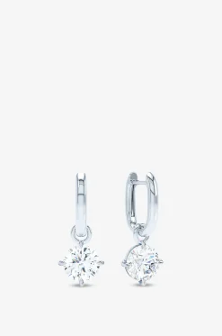 Minicreolen aus Weissgold mit Diamant Allday Jumbo Brilliant Drop