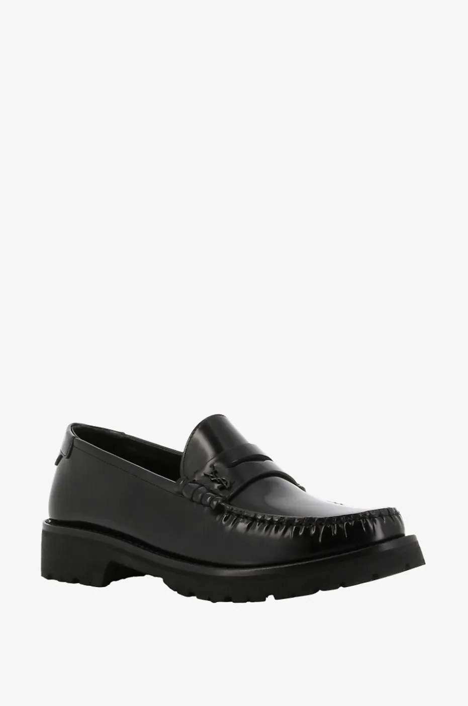 Mokassins aus glasiertem Leder mit dicker Sohle Le Loafer 15