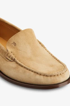Mokassins aus Wildleder mit Nieten Slipper