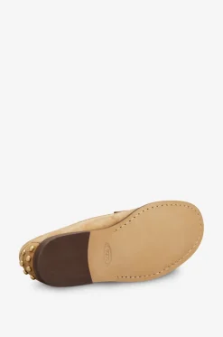 Mokassins aus Wildleder mit Nieten Slipper