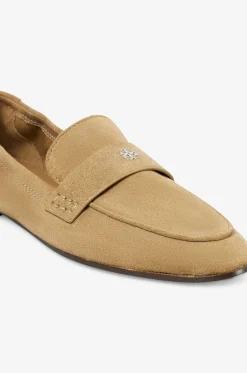 Mokassins aus Wildleder mit gesticktem Logo Ballet