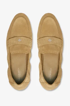 Mokassins aus Wildleder mit gesticktem Logo Ballet