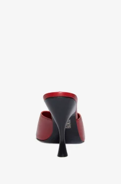 Mules mit hohen Absätzen aus Leder Sitting Pretty