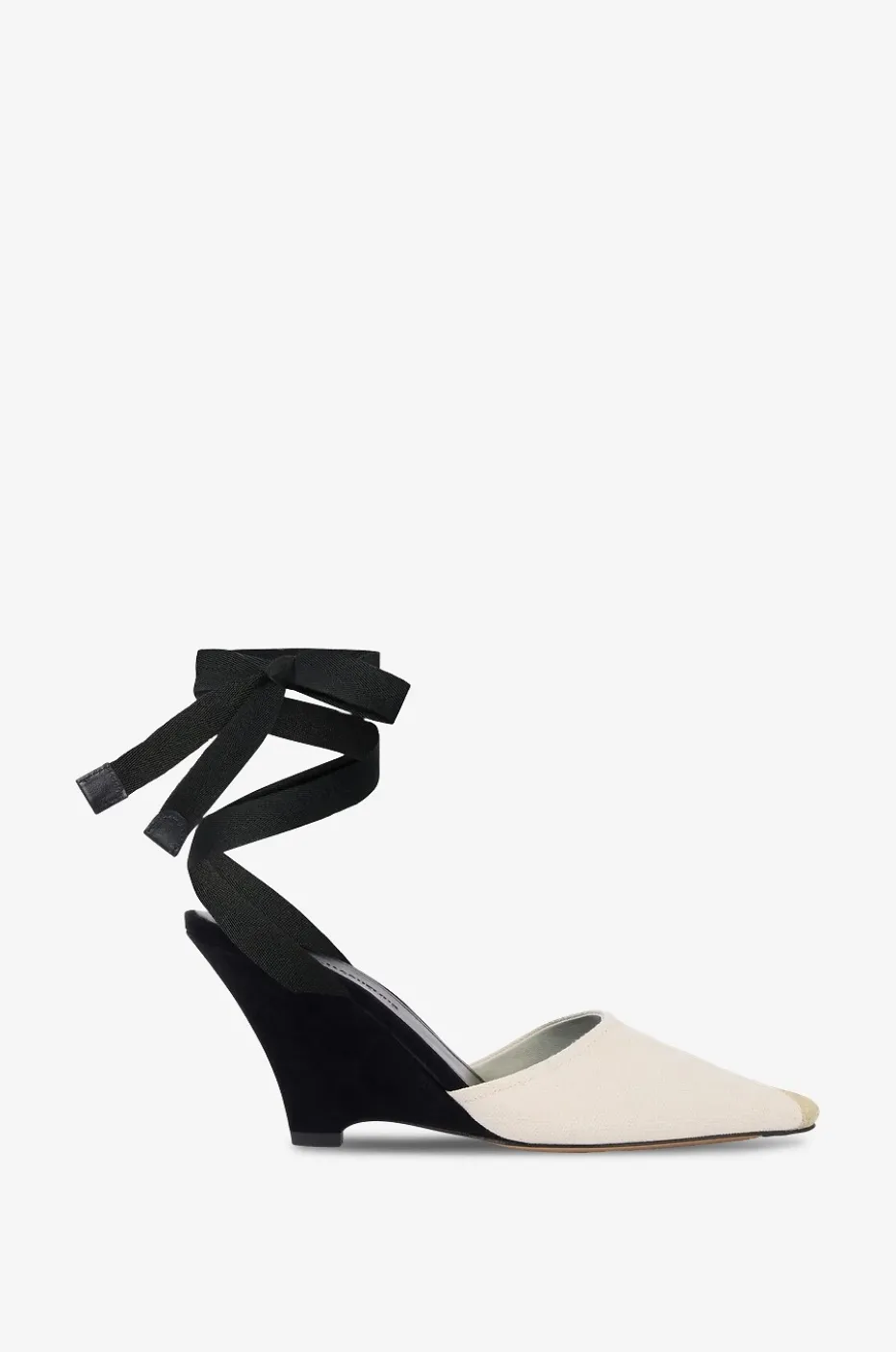 Mules mit Keilabsatz aus Segeltuch Les Espadrilles Hautes