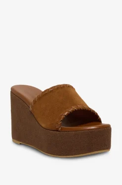 Mules mit Keilabsatz aus Wildleder Omani