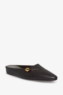 Mules mit kleinem Absatz aus Leder Sleep On It