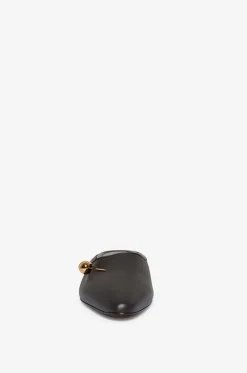 Mules mit kleinem Absatz aus Leder Sleep On It